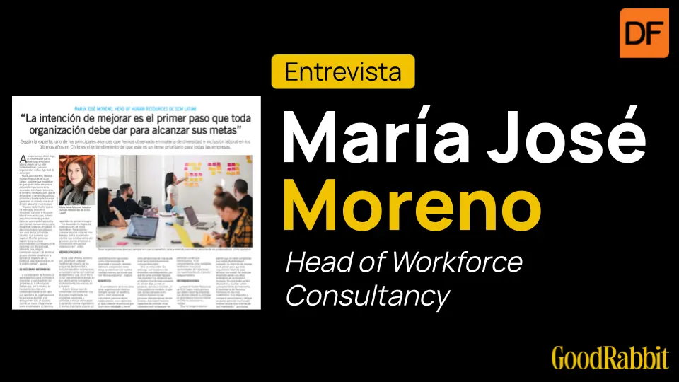 Recorte de prensa de María José Moreno en El Mercurio sobre diversidad e inclusión laboral